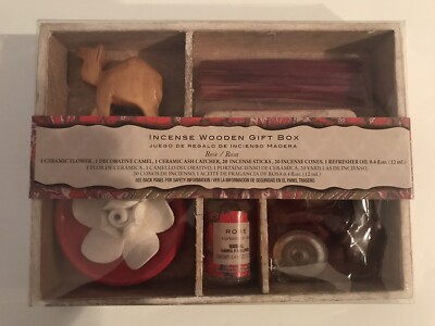 FLORA CLASSIQUE INCENSE WOODEN GIFT BOX ROSE/ROSA