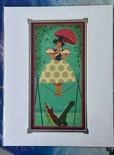 "Caminante cuerda floja Shar Tuiasoa 2025 de los parques de Disney Haunted Mansion impresión de 14x18"""