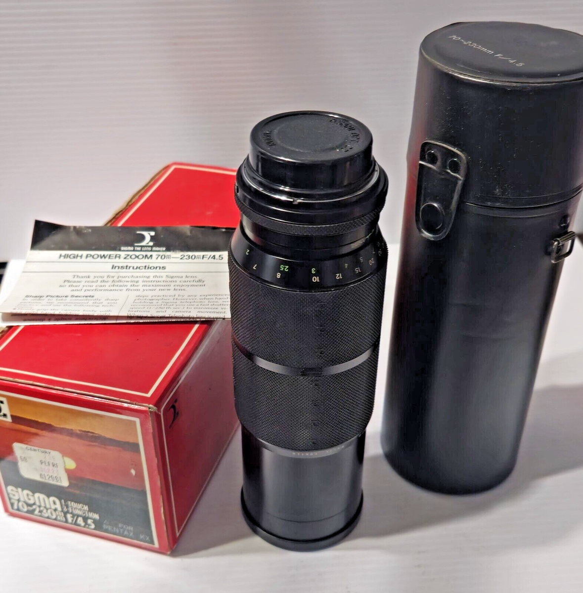 SIGMA High Power Zoom Lens Multi Coated 70-230mm F/4.5 W/CASE