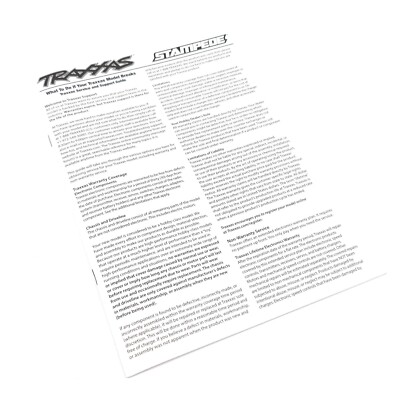 Traxxas Stampede XL-5 Parts and Diagram Manual Model 36054-4