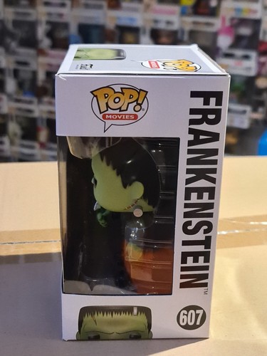 607 Frankenstein (w/ Flower) Glow in the Dark Funko pop vinyl Monsters Exclusive - Picture 4 of 8