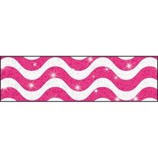 Wavy Pink Bolder Borders    Sparkle Plus Trend Enterprises Inc. T-85412