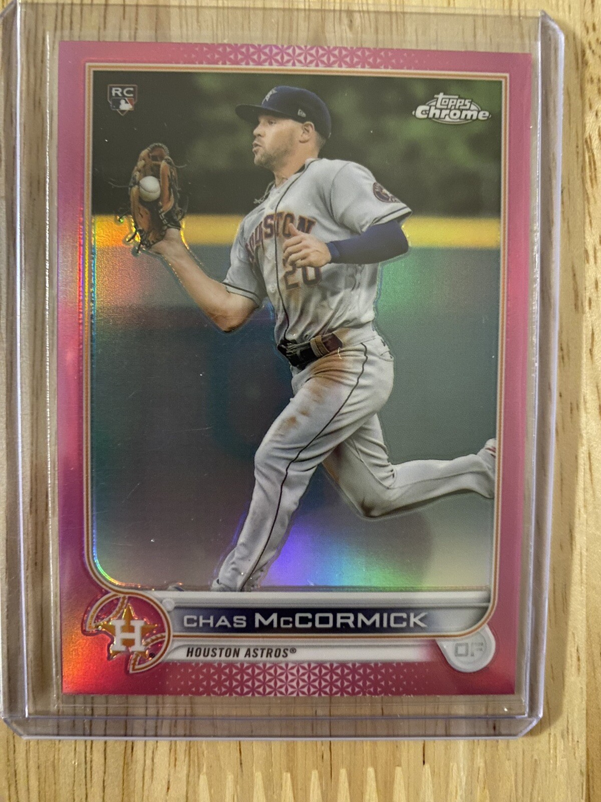 2022 Topps Chrome Pink Refractors #43 Chas McCormick (RC) Houston Astros