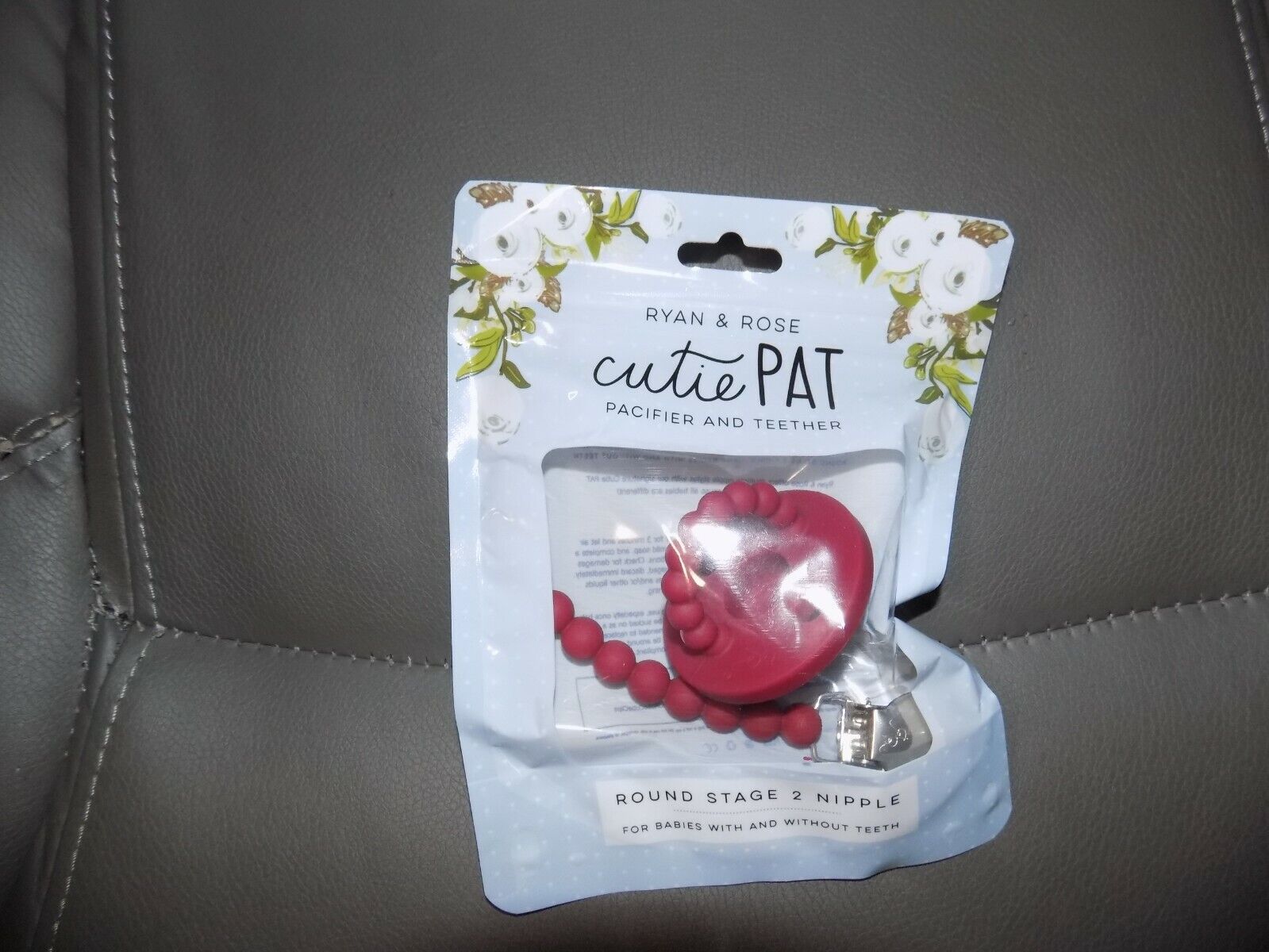 Ryan Cheap SALE wholesale Start & Rose Cutie Pat Pacifier 2 Teether and Stage Round Nipple