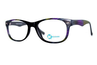 NEW MODERN OPTICAL IMMEDIATE BLACK GREY AUTHENTIC EYEGLASSES FRAMES 52MM RX