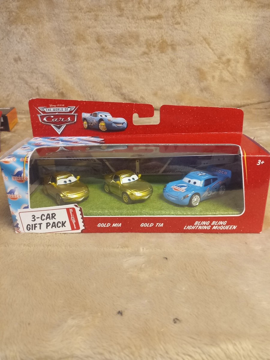 Disney Pixar Cars 3 Car Gift Pack Gold Mia Tia Bling Bling