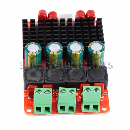 DC 12V 24V TPA3116 Dual Channel Stereo 2x50W BTL Mono 100W Audio Amplifier Board