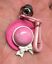 thumbnail 1  - VTG 80s Plastic Pink 3-D Bonnet Hat Bell Clip On Charm For Charms Necklace 1980s