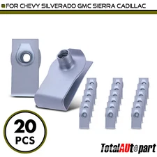 20Pcs Multi-Purpose Extruded U-Nut Zinc for Chevrolet Buick GMC M4.2-1.41 (#8)