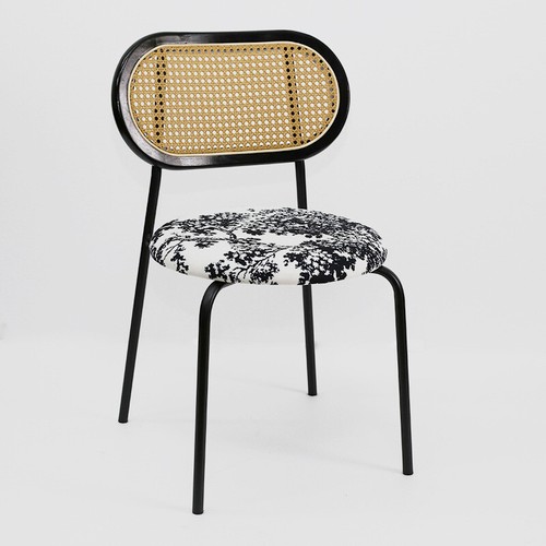Nordic rattan simple book table casual coffee chair, hotel vintage dining chair - Picture 33 of 33