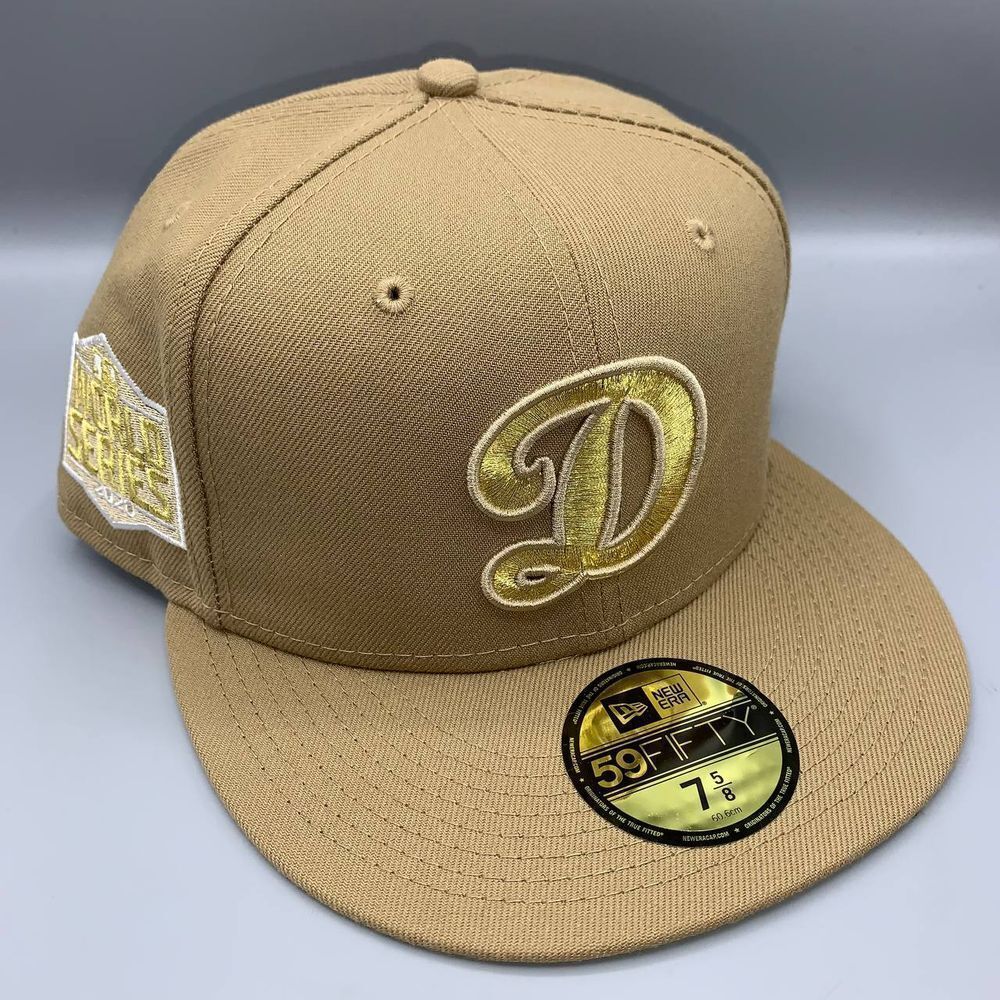 Los Angeles LA Dodgers Hat Men 7 5/8 Brown Yellow 59Fifty Los Angeles LA Dodgers Hat Men 7 5/8 Brown Yellow 59Fifty