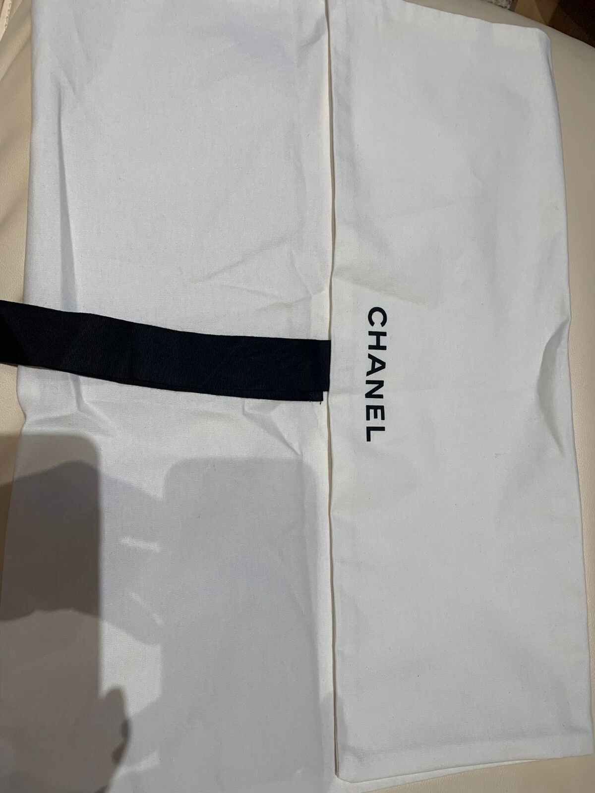 Nuova Chanel Cotone Avorio Borsa Indumento Sottile Borsa Abito Cappotto Da Viaggio (Nuova Versione)