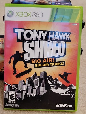 Tony Hawk Shred Big Air Bigger Tricks Xbox 360 Activision CIB w/ Game Manual