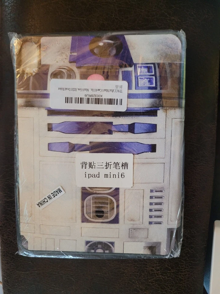 Blue and White Droid Robot Ipad Mini 6 Case Cover - Image 2 of 2