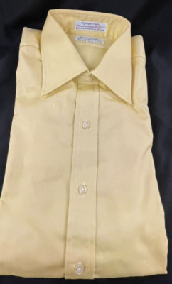 Jack Taylor Beverly Hills Yellow Long Sleeve Men's Dress Shirt 15-34 NWT