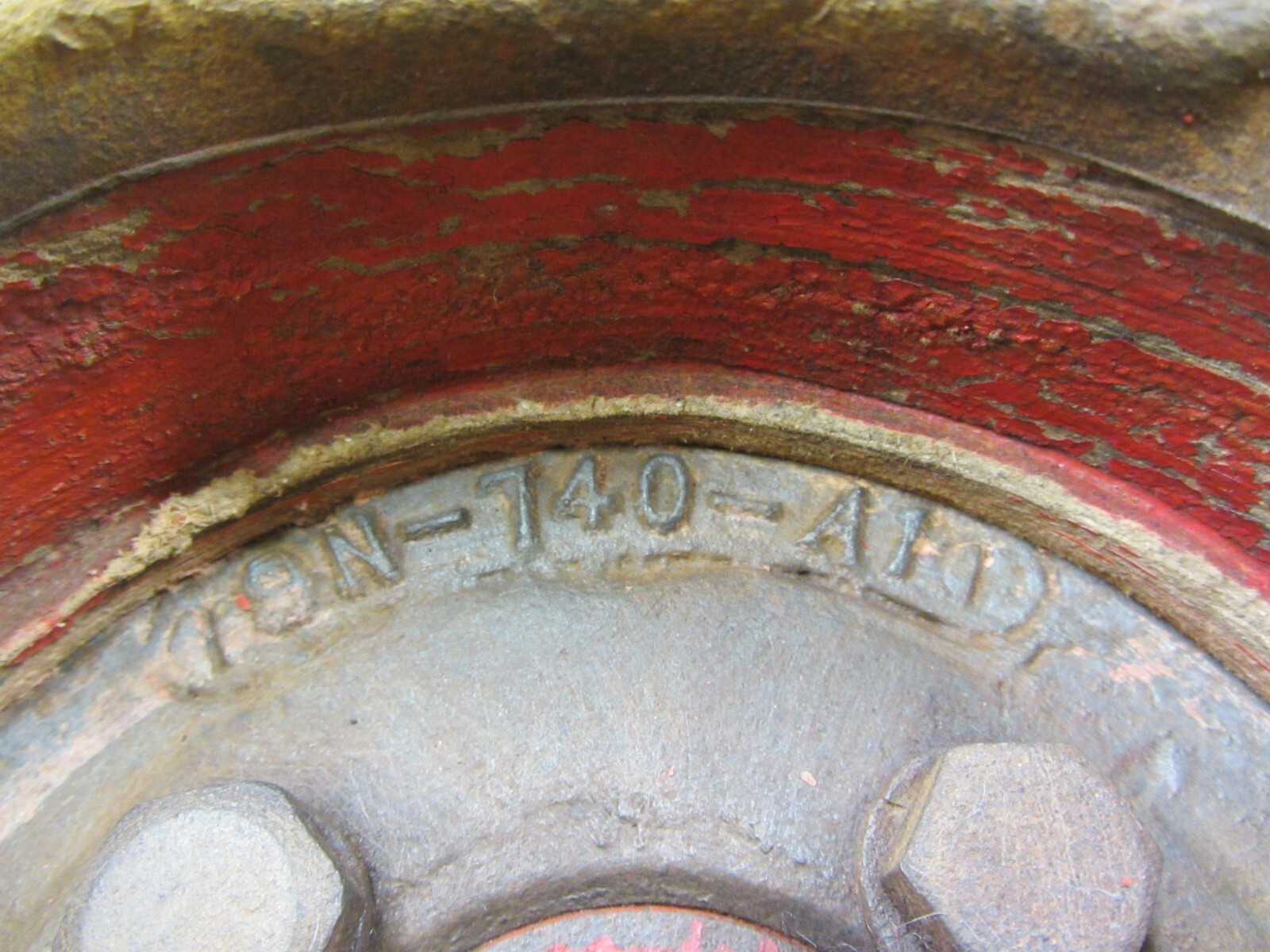 VTG ANTIQUE FORD 8 9N TRACTOR PTO FLAT BELT PULLEY POWER TAKEOFF GEAR