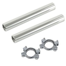 Vw Bug Chrome Stock Tail Pipe Kit For Stock Exhaust Muffler Pair Vw Bug Chrome Stock Tail Pipe Kit For Stock Exhaust Muffler Pair