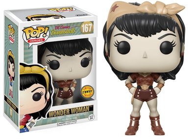 Wonder Woman Chase Bombshells DC Comics POP! Heroes #167 Vinyl Figur Funko