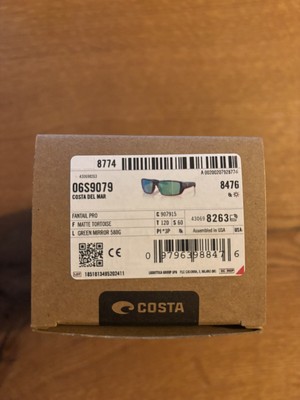NEW Costa Del Mar FANTAIL PRO Polarized Sunglasses Matte Tortoise / Green Glass