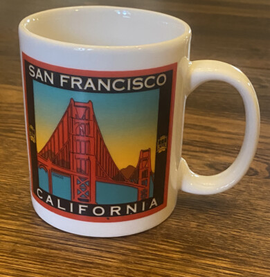 San Francisco Coffee Mug 12 Oz Golden Gate Bridge California Souvenir SNCO