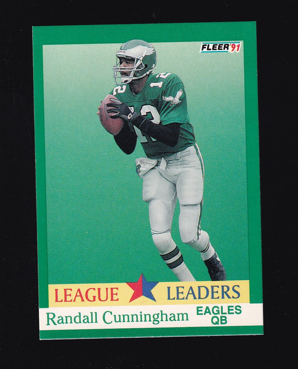 1991 Fleer Randall Cunningham #409 Philadelphia Eagles