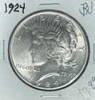 1924 PEACE SILVER DOLLAR ~ BU  ~NICE COIN~