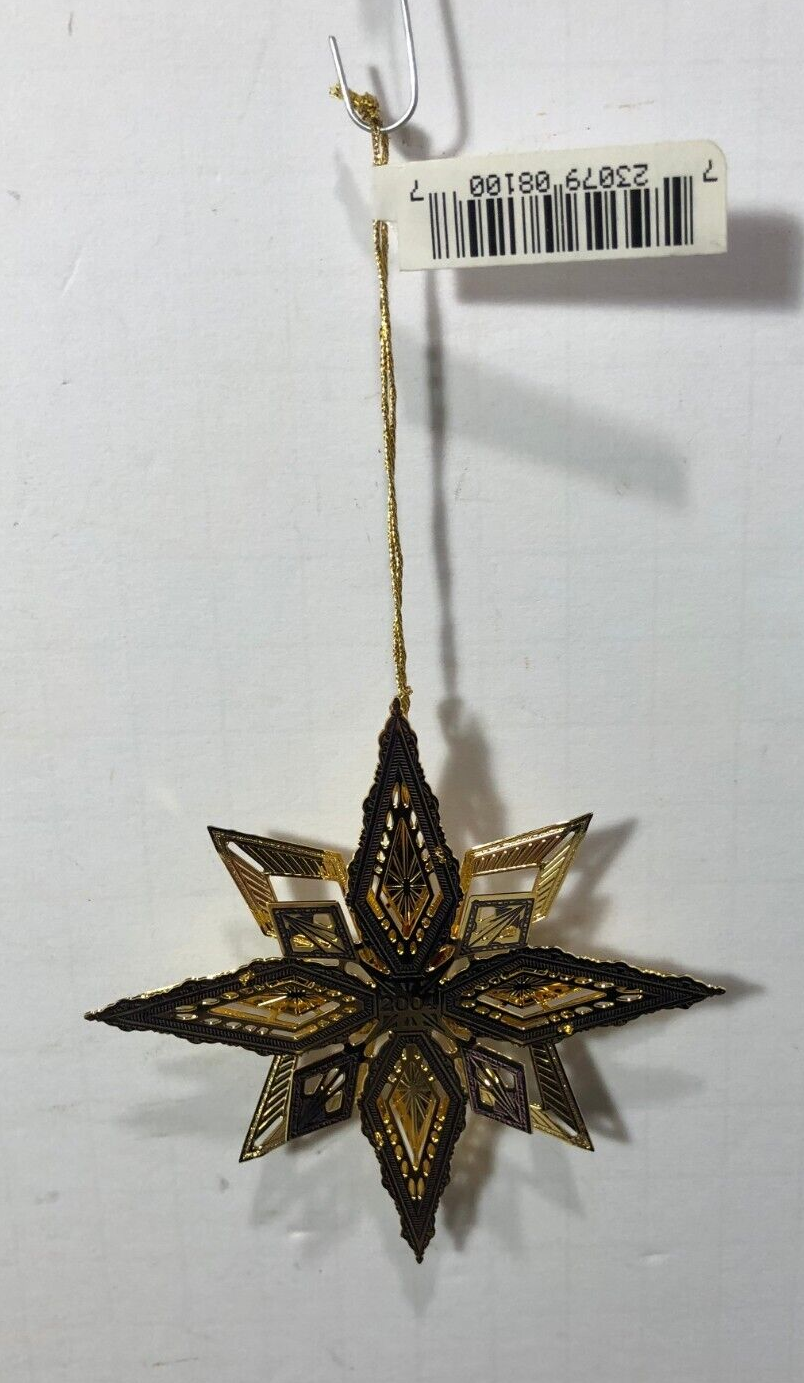 Baldwin Brass 24kt Gold Finished Brass "Shining Star" Ornament w/ Box Christmas eBay