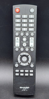 Sharp LC-RC1-14 Remote Control LCD/ LED TVs (Sub LC-RC1-16) OEM Tested