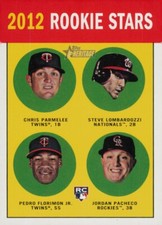 2012 Topps Heritage - Rookie Stars Pacheco, Parmelee, Lombardozzi #135 (RC)