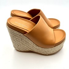 Sandali con zeppa 12cm in corda Paloma Barcelò Plateau 5cm pelle Ocra art. Lua