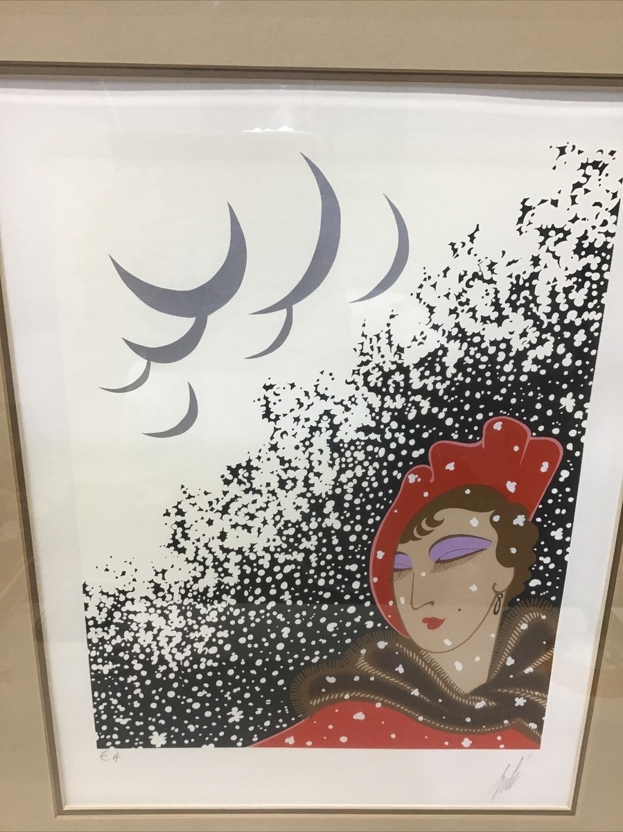 Erte (Romain De Tirtoff) “Winter” (from the Season Suite