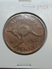 Australian 1958p PENNY CH UNC 