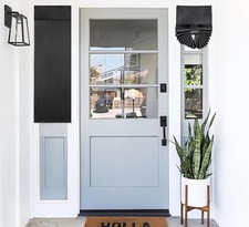 PI Blackout Classroom Door Window 12"W x 40"L Pack of 1 , Black