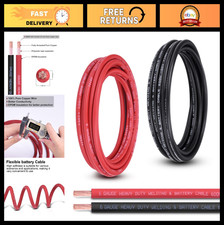 15FT Red  15FT Black 6 Gauge Battery Cable - Pure Copper Wire for Automotive, S