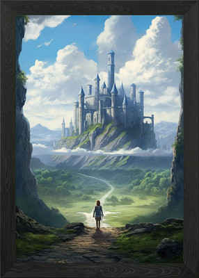 Fantasy Illustration gerahmtes Wandbild Poster Leinwanddruck Bild