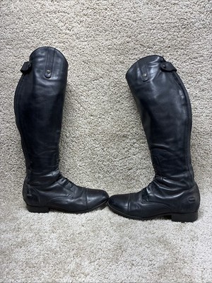 Ariat Heritage Contour II Field Zip Tall Riding Boots Black Women s 11B 10020164