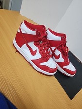 Nike Dunk High Retro  Championship Red  - Size 6Y