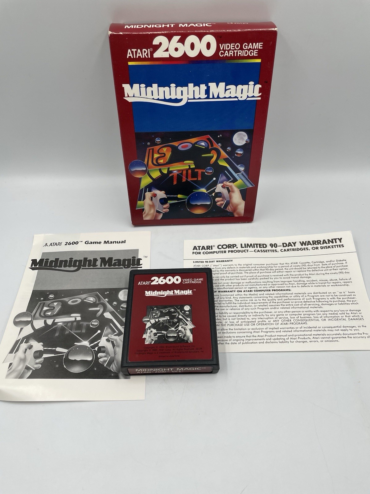 Midnight Magic (Atari 2600, 1987) Complete w/ Box & Manual - Tested Working