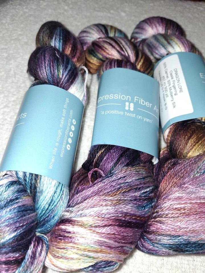 "Dragon Lore" From Expression Fiber Arts  500y Ea. 5 Skeins Aval Camel And Silk - Image 2 of 4