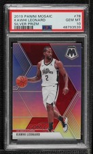2019-20 Panini Mosaic Silver Prizm Kawhi Leonard #78 PSA 10 GEM MT 01su