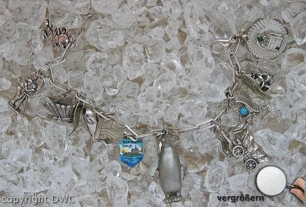 Silberarmbänder Bettelarmband Armband Anhänger Silberband fein! - Bild 3 von 4