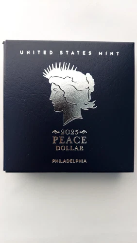 2025-P United States Uncirculated Peace Silver Dollar, OGP