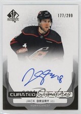 2024-25 SP Authentic Curated Signatures /299 Jack Drury #SPC-JD Auto 3c2