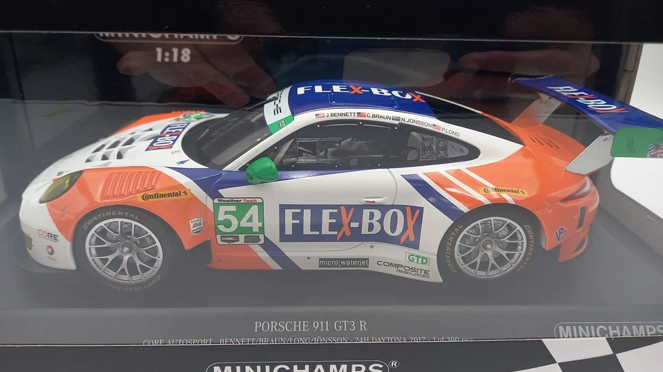 MIN155176954 Minichamps Porsche 911 GT3 R 24h Daytona 2017 1/18 - Immagine 3 di 4