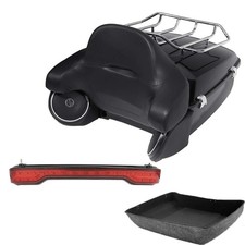 King Trunk with Backrest Speakers for Road King Street Glide 2014-2025