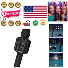3-in-1 Wireless Bluetooth Karaoke Microphone  Speaker - Perfect for Parties