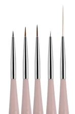 5pcs Nail Art Liners Striping Brushes Fine Line Drawing Detail Painting Blending