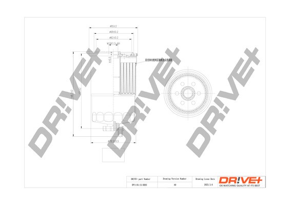 Dr!ve+ DP1110.13.0263 Fuel Filter for LAND ROVER