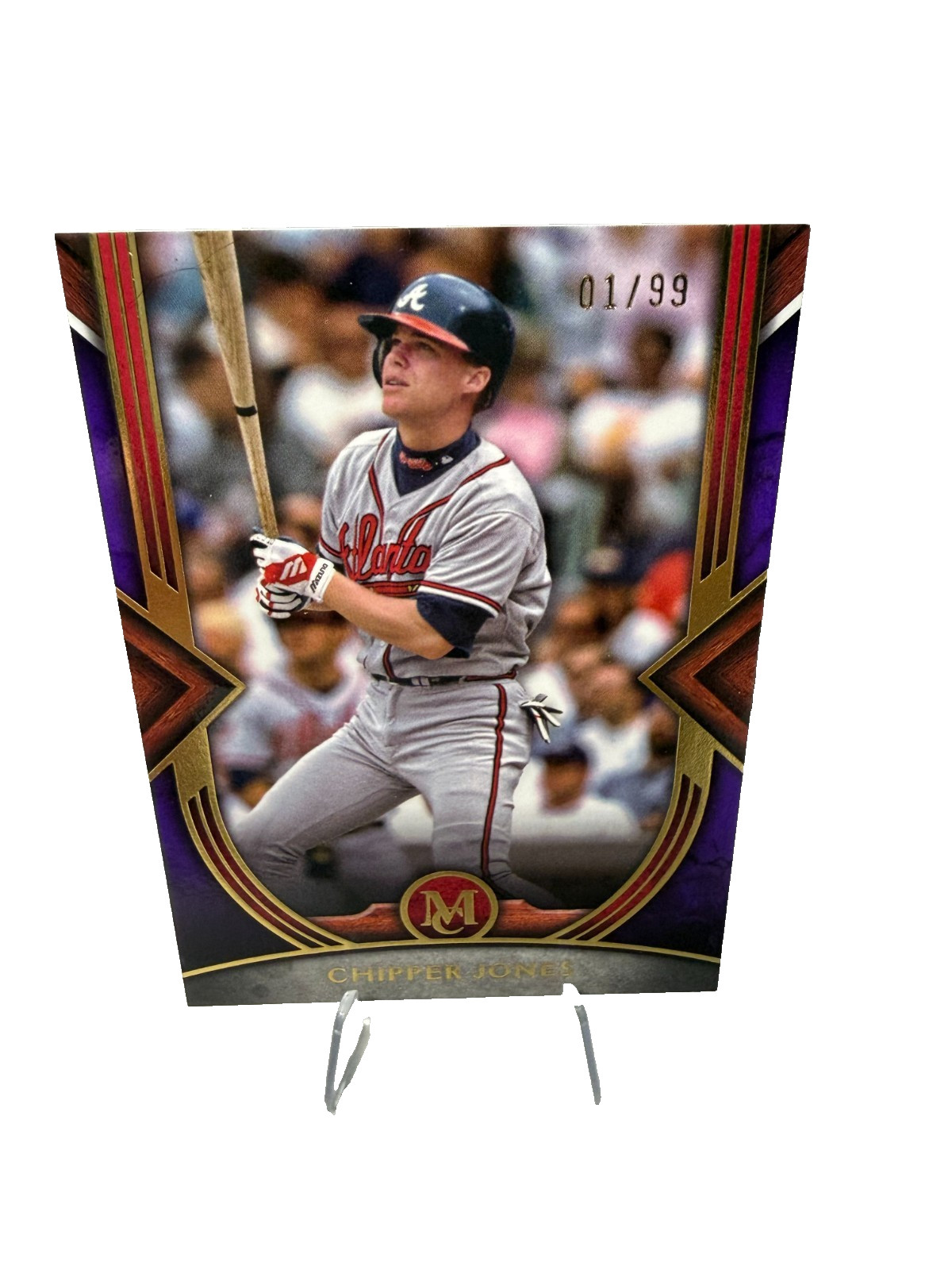 Chipper Jones 2022 Topps Museum Collection Amethyst /99 #28 Braves