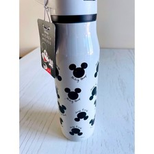 Zak Designs Disney Mickey Mouse White Reusable Leak Proof Water Bottle 20oz